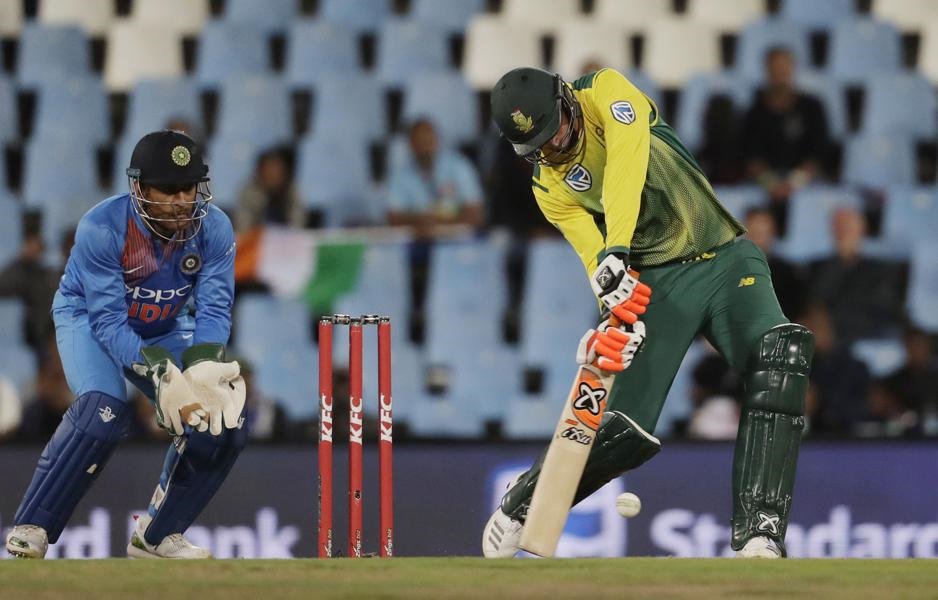 Reeza Hendricks handed pacer Shardul Thakur a wicket on his T20I debut when he went after a short piched delivery only to send his mistimed attempt into the hands of Hardik Pandya at deep mid-wicket. India vs South Africa,South Africa beats India,South Africa beat India,Heinrich Klaasen,JP Duminy,Virat Kohli,MS Dhoni,Manish Pandey