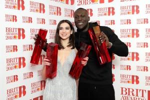 BRIT Awards 2018,BRIT Awards,Dua Lipa and Stormzy,Dua Lipa,Stormzy,O2 Arena,Brit awards pics,Brit awards images