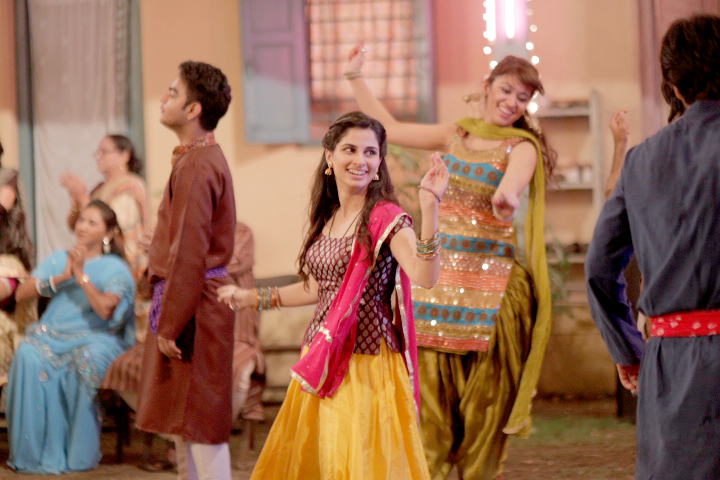 'Raasleela' also showcases Richa Chadha, Ankit Rathi, Aisha Ahmed, Masumeh and Renuka Shahane at their festive best grooving to the dandiya track. Raasleela,Raasleela song,Raasleela music,3 Storeys,3 Storeys songs,3 Storeys music,3 Storeys poster,3 Storeys wallpaper,Sharman Joshi,Pulkit Samrat,Richa Chadha