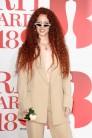 Jess Glynne attends The BRIT Awards 2018 held at The O2 Arena on February 21, 2018 in London, England.