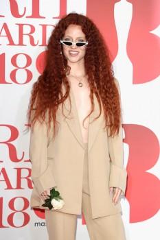 Jess Glynne attends The BRIT Awards 2018 held at The O2 Arena on February 21, 2018 in London, England.