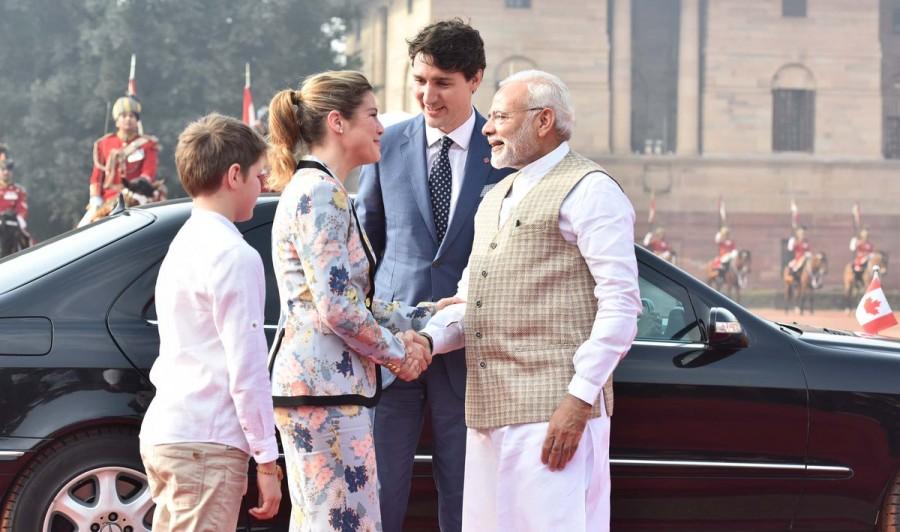 On Thursday, the Indian leader had posted a picture of him playfully tweaking Elle-Grace's ears with Trudeau smilingly looking on during a visit to Canada in 2015. Narendra Modi,PM Narendra Modi,Justin Trudeau,Canadian Prime Minister Justin Trudeau,Justin Trudeau with Modi