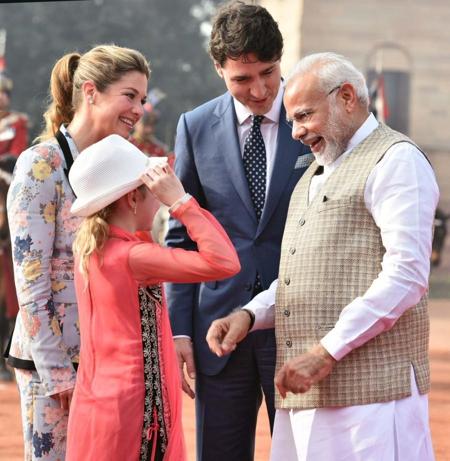 "I particularly look forward to meeting his children Xavier, Ella-Grace, and Hadrien," Modi said in his tweet. Narendra Modi,PM Narendra Modi,Justin Trudeau,Canadian Prime Minister Justin Trudeau,Justin Trudeau with Modi