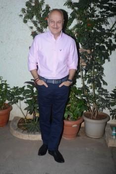 Anupam Kher attends the special screening of Bollywood movie Welcome to New York held in Mumbai.