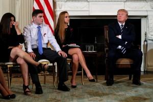 President Donald Trump,Donald Trump,Donald Trump meets Florida school survivors,Florida school survivors,Florida school shooting survivors