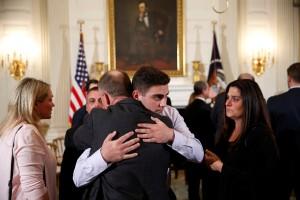 President Donald Trump,Donald Trump,Donald Trump meets Florida school survivors,Florida school survivors,Florida school shooting survivors
