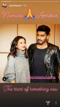 Arjun Kapoor took to social media sharing his nervousness and excitement about starting the shoot for his eleventh film which is Vipul Amrutlal Shah's directorial Namastey England.