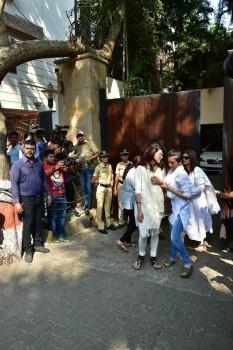 Sridevi's funeral: Shruti Haasan, Akshara Haasan along with their mother Sarika at Anil Kapoor's house to offer condolences to the Kapoor family.