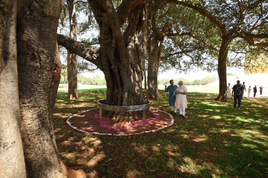 He said India was home to the age old tradition of Gurukul, where learning is not confined to classrooms. Auroville too has developed as a place of unending and life-long education. PM Narendra Modi,Narendra Modi,Narendra Modi in Puducherry,Narendra Modi visits Auroville