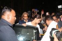 Rip Sridevi: Deepika Padukone and Ranveer Singh arrive at Anil Kapoor's house to pay last respects.