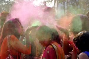 Holi,Holi celebration,holi celebration in india,holi celebration photos,Holi celebration pics,Basanta Utsav,Basanta Utsav celebrations