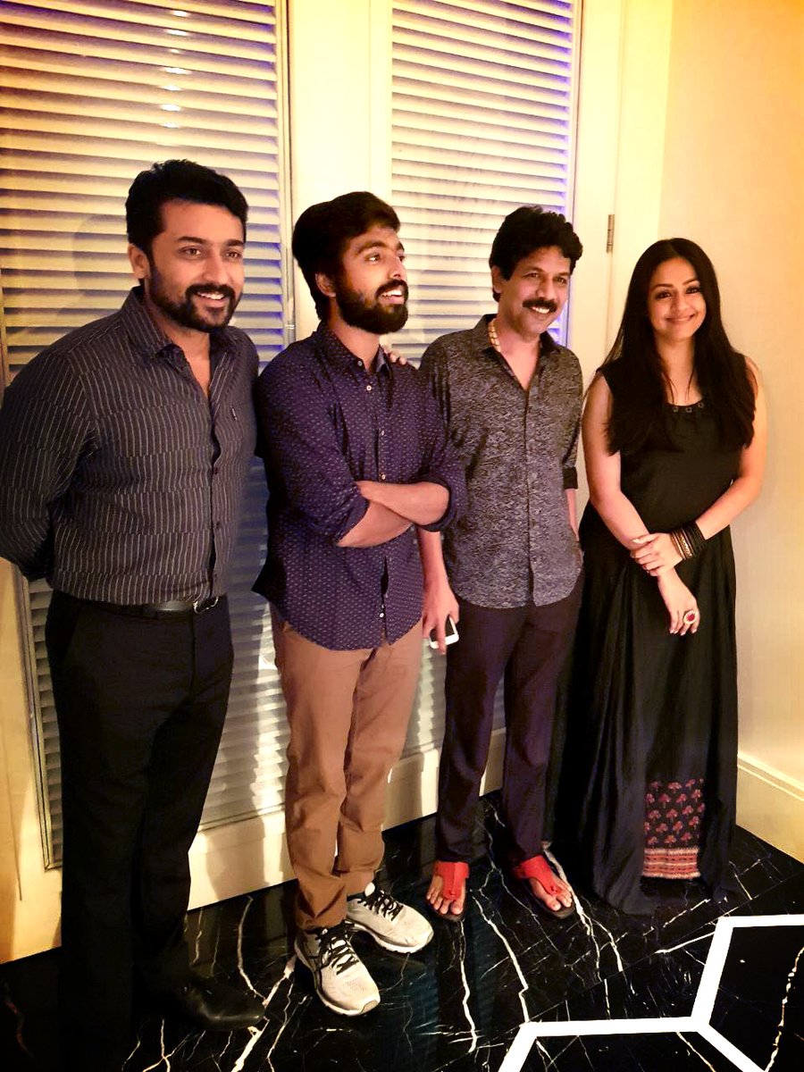 Celebs like Suriya, Jyothika, GV Prakash Kumar and Bala spotted at Naachiyaar success meet in Chennai. Suriya,Jyothika,GV Prakash Kumar,Bala,Naachiyaar,Naachiyaar success meet,Naachiyaar success meet pics,Naachiyaar success meet images,Naachiyaar movie,Suriya and Jyothika
