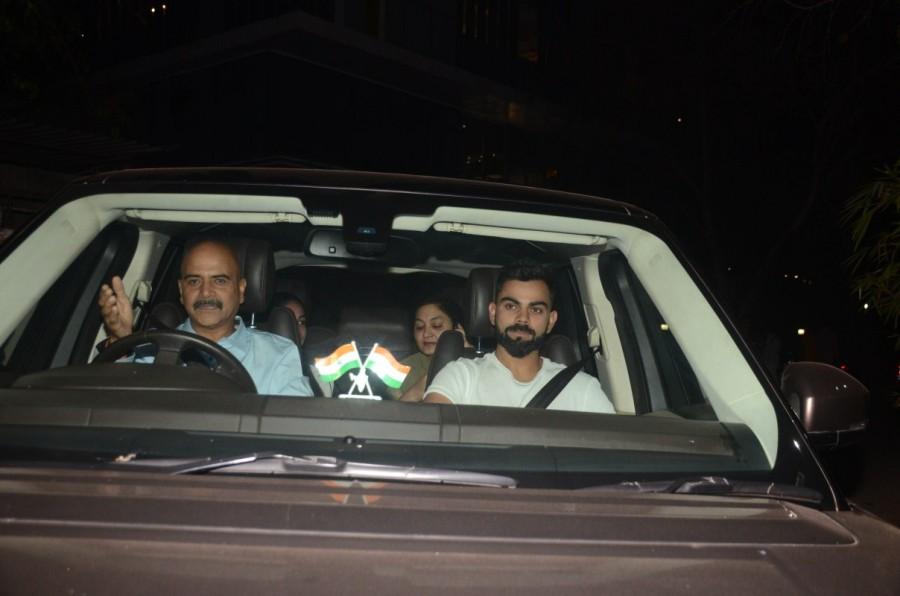 Ahead of its release, the makers of Pari had organized for a special screening for the upcoming supernatural horror film thriller. Pari special screening,Pari screening,Virat Kohli,Anushka Sharma,Virat Kohli at Pari special screening,Virat Kohli at Pari screening,Virat Kohli and Anushka Sharma,Anushka Sharma family