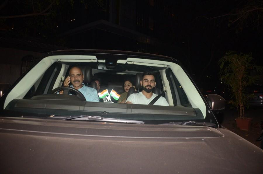 Pari special screening was held last evening in Mumbai. Pari special screening,Pari screening,Virat Kohli,Anushka Sharma,Virat Kohli at Pari special screening,Virat Kohli at Pari screening,Virat Kohli and Anushka Sharma,Anushka Sharma family