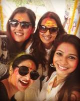 Raveena Tandon,Tanishaa Mukerji,Parvatii Nair,Happy Holi 2018,Holi,Holi celebration,celebs celebrates Holi,Holi 2018