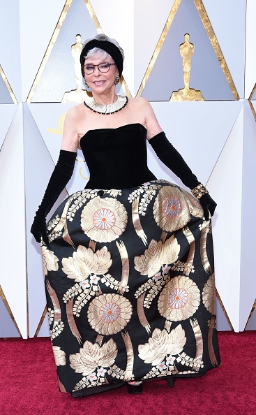 Actress Rita Moreno arrives for the 90th Annual Academy Awards on March 4, 2018, in Hollywood, California. Rita Moreno,actress Rita Moreno,Rita Moreno at Oscars 2018,Oscars 2018,Oscars 2018 pics,Oscars 2018 images