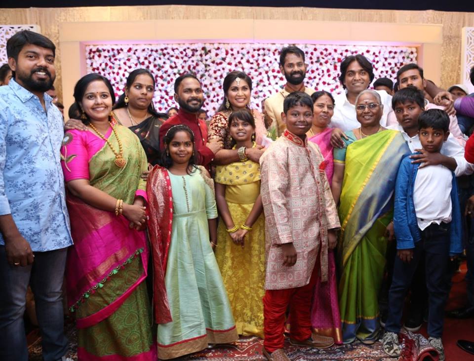 Vijay Sethupathi at Ramesh Thilak and Navalakshmi wedding reception. Vijay Sethupathi,Venkat Prabhu,Mohan Raja,KS Ravikumar,Ramesh Thilak and Navalakshmi,Ramesh Thilak,Navalakshmi wedding reception,Ramesh Thilak and Navalakshmi wedding reception pics,Ramesh Thilak and Navalakshmi wedding reception images