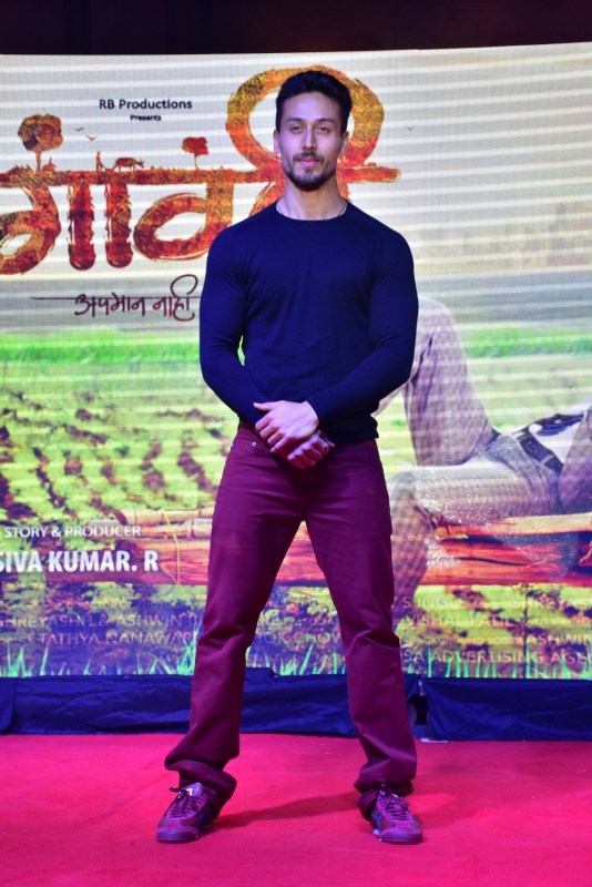 Tiger Shroff gets clicked on her arrival at Gavthi trailer launch in Mumbai. Tiger Shroff,actor Tiger Shroff,Tiger Shroff dance,Gavthi trailer,Gavthi movie trailer,Gavthi,bollywood movie Gavthi