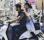 Actor Shahid Kapoor takes co-star Shraddha Kapoor for a ride in Tehri during Batti Gul Meter Chalu shoot.