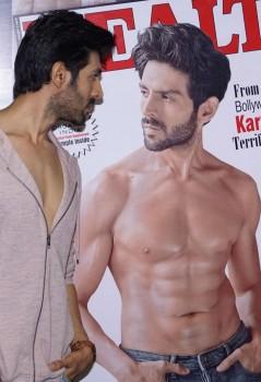 Bollywood actor Kartik Aaryan's latest release Sonu Ke Ki Titu Sweety is exceptionally doing well on the box office is looking smoking hot on the latest issue of Health and Nutrition cover page.