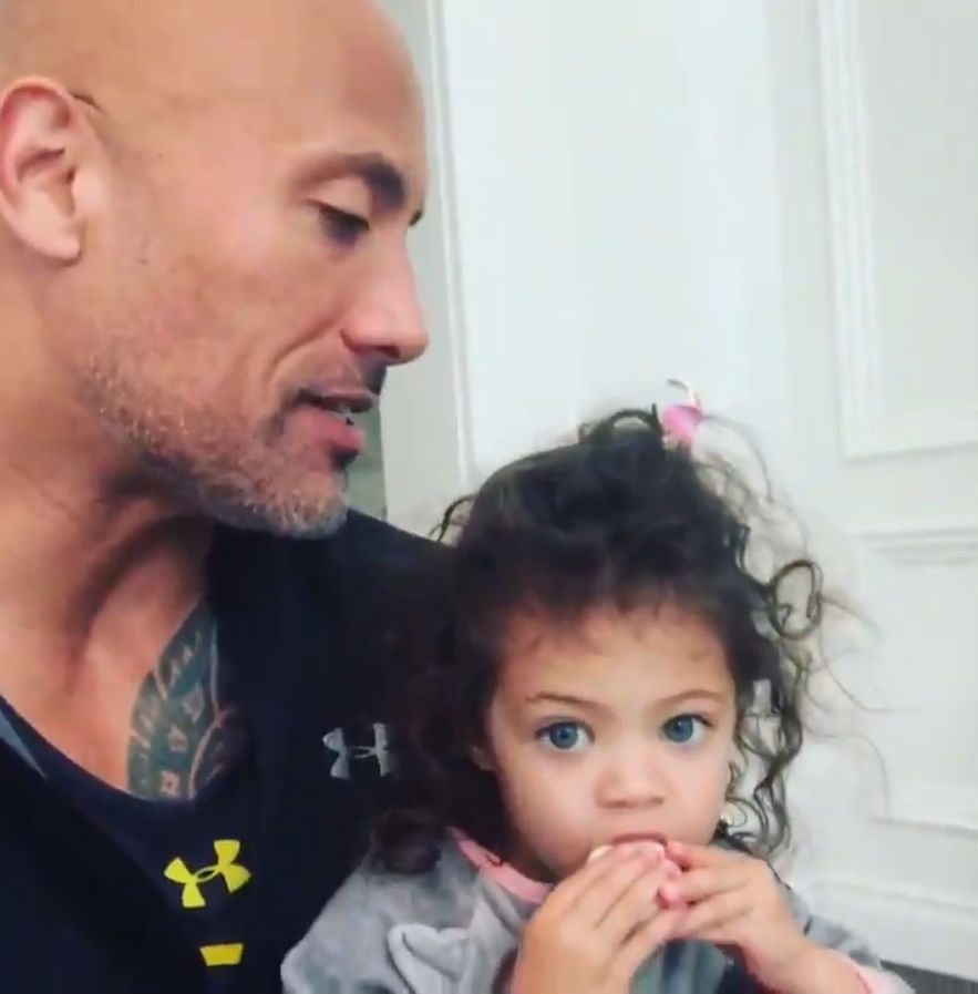 Dwayne Johnson teaches daughter value of girl power - Photos,Images ...