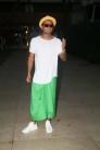 Versatile actor Ranveer Singh celebrated Women's Day by wearing a green skirt.