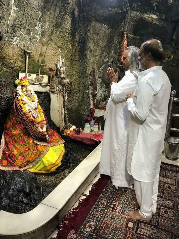 Superstar Rajinikanth at Babaji cave in Himalayas Photos Images Gallery 85074