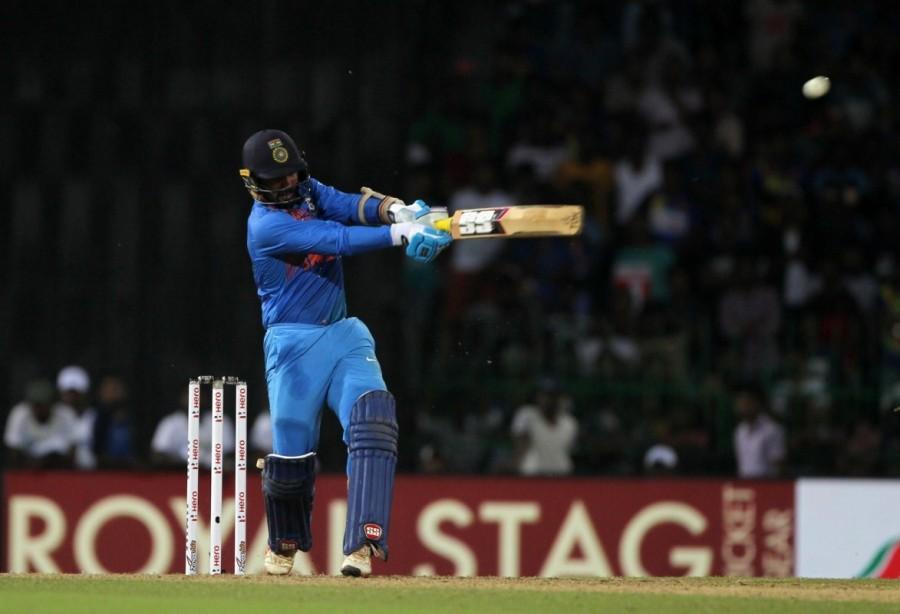 New batsmen Lokesh Rahul (18) and Suresh Raina (27), who were looking good at the crease, were dismissed after getting a good start. India beat Sri Lanka,India defeated Sri Lanka,Suresh Raina,Lokesh Rahul,Manish Pandey,Dinesh Karthik,Nidahas Trophy