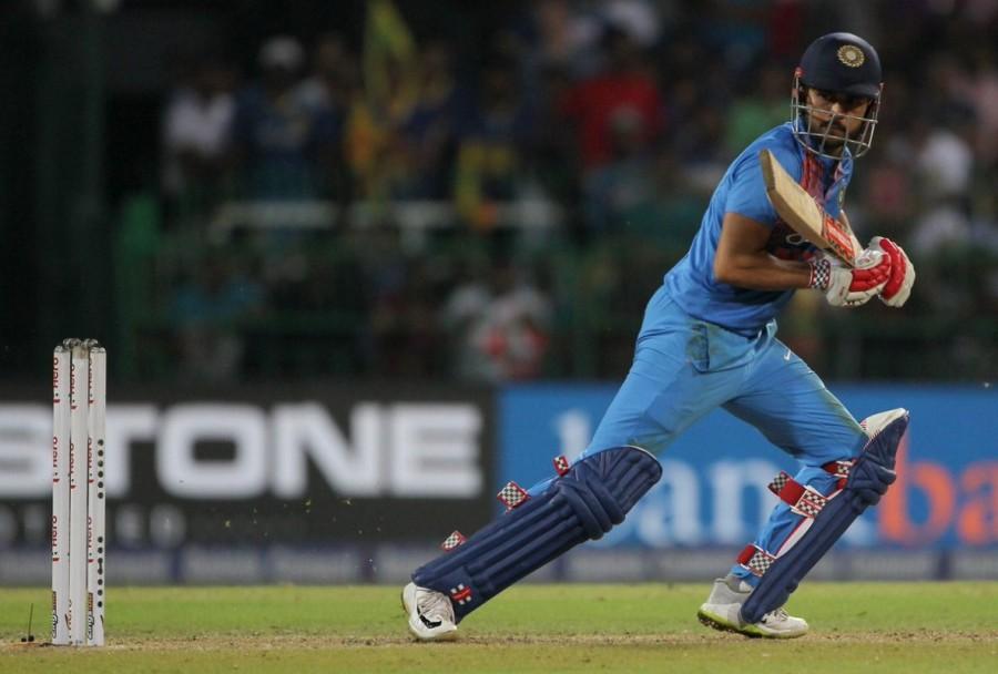 Brief scores: Sri Lanka 152/9 (Kusal Mendis 55, Shardul Thakur 4/27); India 153/4 (Manish Pandey 42 not out, Dinesh Karthik 39 not out, Akila Dananjaya 2/19). India beat Sri Lanka,India defeated Sri Lanka,Suresh Raina,Lokesh Rahul,Manish Pandey,Dinesh Karthik,Nidahas Trophy