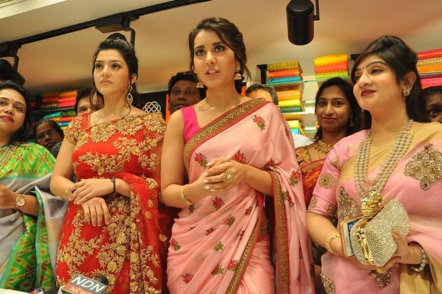 Tollywood actresses Raashi Khanna and Mehreen Pirzada launches KLM Fashion Mall at Nellore. Raashi Khanna,Mehreen Pirzada,KLM fashion mall,KLM fashion mall launch,KLM fashion mall opening,Raashi Khanna pics,Raashi Khanna images,Mehreen Pirzada pics,Mehreen Pirzada images