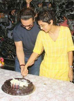 Bollywood superstar Aamir Khan, who turned 53 today (March 14), celebrated his birthday with media.