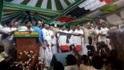 Independent legislator and sidelined AIADMK leader T.T.V. Dinakaran on Thursday launched his new party called Amma Makkal Munnetra Kazhagham (AMMK). He announced his party's name at Melur near the temple town here in Tamil Nadu. The party flag was later unfurled.