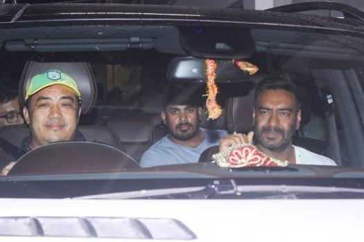 Ajay Devgn attends the special screening of Raid held at Sunny Super Sound in Mumbai.