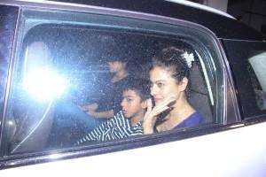 Raid special screening,Raid,Raid special screening pics,Raid special screening images,Ajay Devgn,Kajol,Ajay Devgn and Kajol,Raid movie,bollywood movie Raid