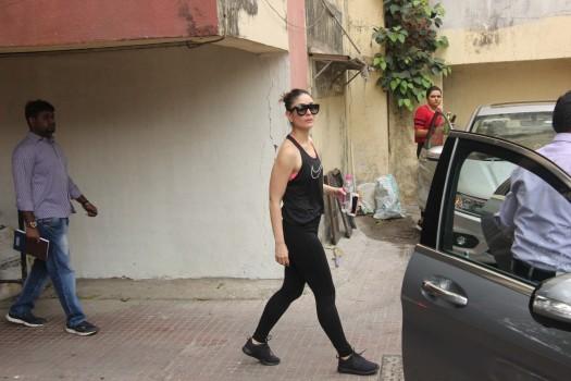 Kareena Kapoor Khan spotted at gym in Bandra.