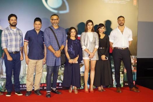 Celebs like Pradyuman Singh, Divya Dutta, Kirti Kulhari, Anuja Sathe and Arunoday Singh spotted during the launch of song Badla from Blackmail movie in Mumbai.
