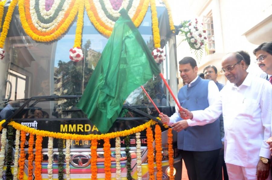 In a major step towards combating pollution and ensuring a smooth ride for commuters, a fleet of 25 swank Hybrid Electric Bus was launched here on Friday. Maharashtra CM Devendra Fadnavis,Devendra Fadnavis,hybrid electric,hybrid electric buses,hybrid electric AC buses