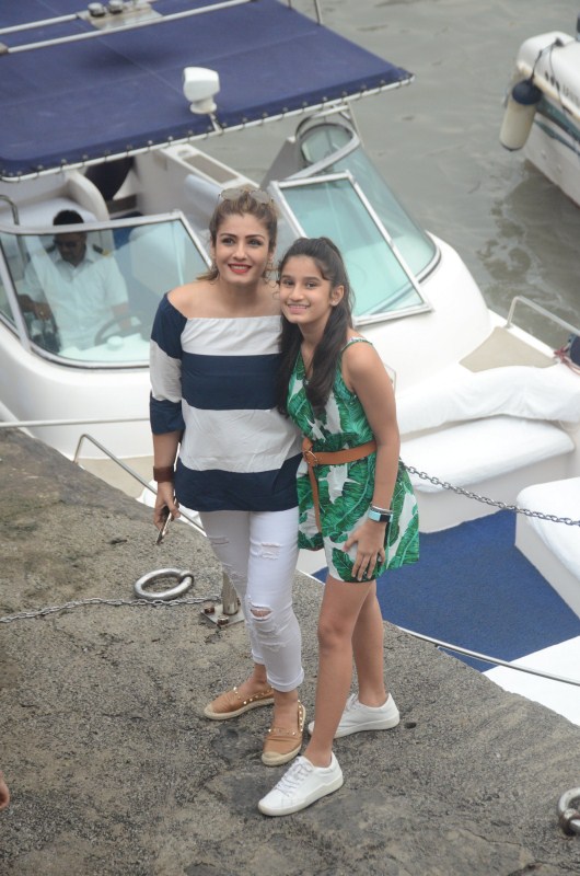 Raveena Tandon celebrated daughter Rasha s 13th birthday on a yacht near Gateway of India. Raveena Tandon,actress Raveena Tandon,Raveena Tandon celebrates daughter Rasha birthday,Raveena Tandon daughter Rasha,Rasha birthday,Rasha,Rasha birthday celebration