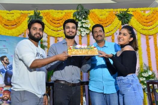Telugu movie Kirrak Party success celebrations held at Hyderabad.