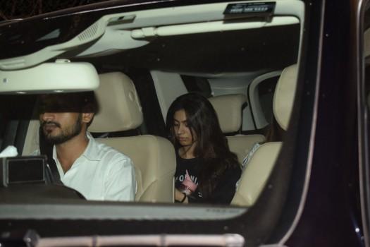 Boney Kapoor daughters Janhvi Kapoor and Khushi Kapoor was spotted at his son Arjun Kapoor's home.