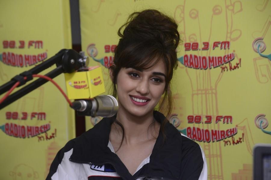Disha Patani promotes Baaghi 2 at Radio Mirchi. Tiger Shroff and Disha Patani,Tiger Shroff,Disha Patani,Baaghi 2,Baaghi 2 promotion,Baaghi 2 movie promotion,Radio Mirchi