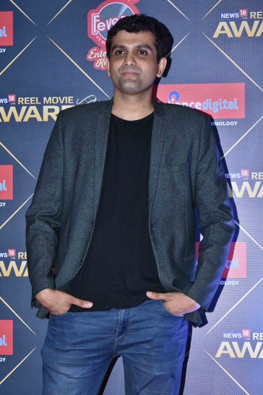 Amit Masurkar attends News18 REEL Movie Awards 2018 in Mumbai. Richa Chadha,Rajkummar Rao,Jim Sarbh,Nikhil Advani,Dia Mirza,News18 REEL Movie Awards 2018,News18 REEL,News18 REEL Movie Awards,celebs at News18 REEL Movie Awards 2018