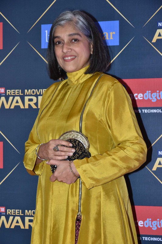 Ratna Pathak attends the first edition of News18 REEL Movie Awards held at Taj Land's End in Mumbai. Richa Chadha,Rajkummar Rao,Jim Sarbh,Nikhil Advani,Dia Mirza,News18 REEL Movie Awards 2018,News18 REEL,News18 REEL Movie Awards,celebs at News18 REEL Movie Awards 2018