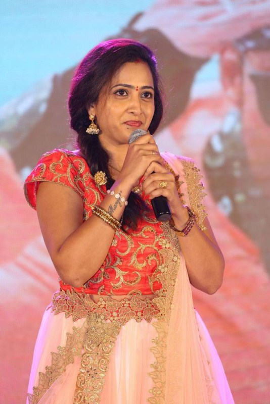 Lasya addresses media during MLA pre-release event. Kalyan Ram,Kajal Aggarwal,Allari Naresh,MLA pre-release event,MLA,Telugu movie MLA,MLA pre-release event pics,MLA pre-release event images,celebs at MLA pre-release
