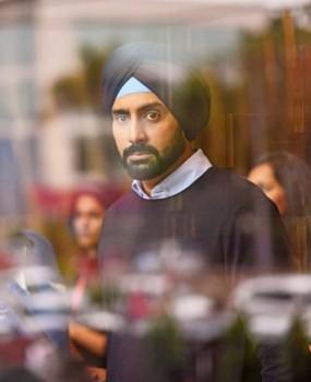 Abhishek Bachchan seen wearing a turban.