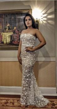 Bollywood actress Richa Chadha took to the red carpet of an award function in Mumbai last evening in Jarlo gown.