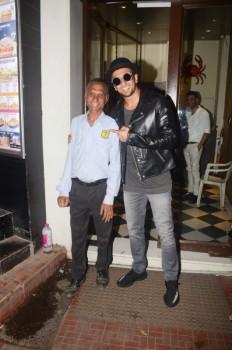 Bollywood actor Ranveer Singh spotted at Bastian Restaurant, Bandra