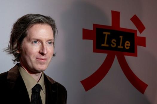 Director Wes Anderson poses for the cameras during at Isle of Dogs special screening.