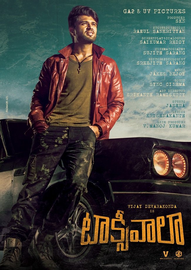 Bad boy Vijay Deverakonda is back with high-action drama in Taxiwaala. The movie is directed by Rahul Sankrityan and produced by UV Creations and GA2 Pictures. The film also stars Ravi Verma, Sijju Menon and Kalyani among others. The film's soundtrack album and background score will be composed by Jakes Bejoy. The flim is scheduled to release on 18 May. Arjun Reddy star,Taxiwaala first look,Taxiwaala,Taxiwaala first look poster,Taxiwaala poster,Taxiwaala movie poster,Vijay Deverakonda,actor Vijay Deverakonda,Vijay Deverakonda Taxiwala