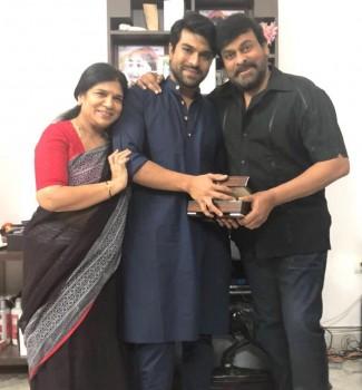 Megastar Chiranjeevi and Surekha special birthday gift to actor Ram Charan. Rangasthalam actor turn 33 on March 27.